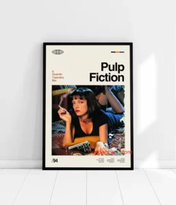 Affiche de film culte - Poster Vintage minimaliste - Pulp fiction