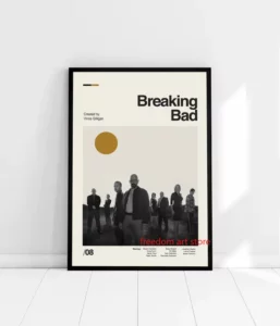 Affiche Breaking Bad - Poster Vintage minimaliste