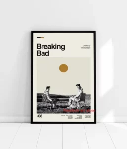 Affiche Breaking Bad - Poster Vintage minimaliste