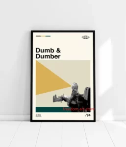 Affiche Dumb Dumber - Poster Vintage minimaliste