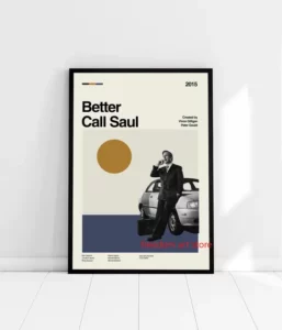 Affiche Better call saul - Poster Vintage minimaliste