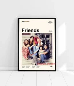 Affiche Friends - Poster Vintage minimaliste