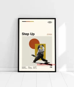 Affiche de film culte Step up - Poster Vintage minimaliste