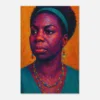 Portrait Nina Simone Toile imprimée