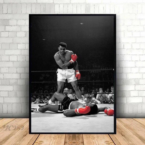 Poster Mohamed Ali - Impression toile coton