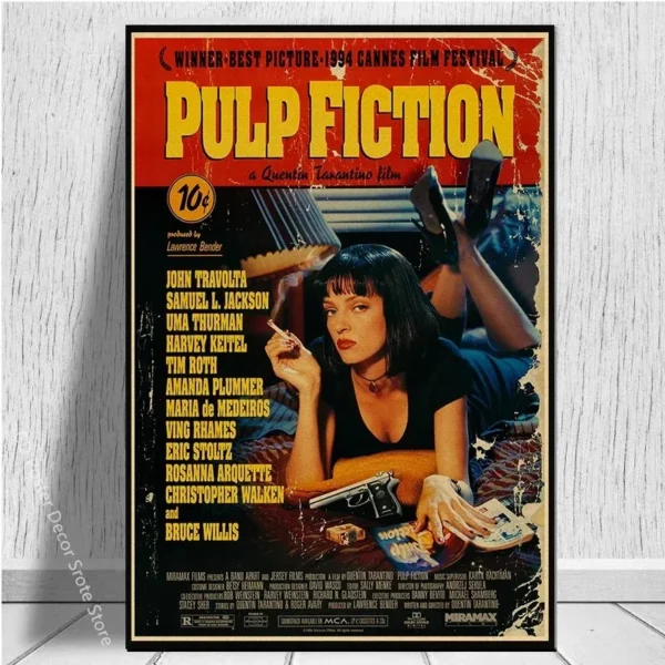 Affiche Pulp Fiction - Coton toile