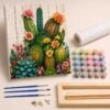 Kit de peinture au numéro Cactus