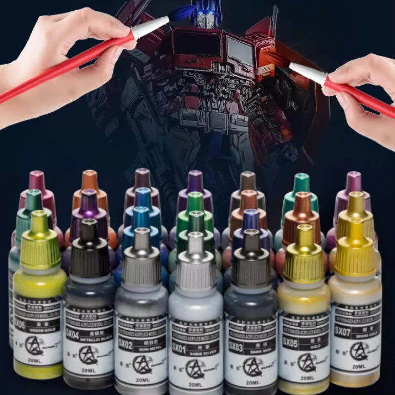 Peinture métallique à base d’eau 20 ml pour figurines et loisirs créatifs – Image 2