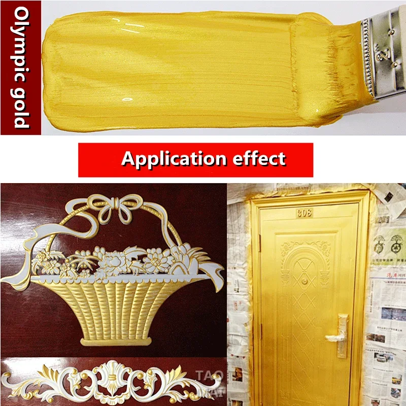 Peinture dorée à base d’eau effet feuille d’or – Image 5