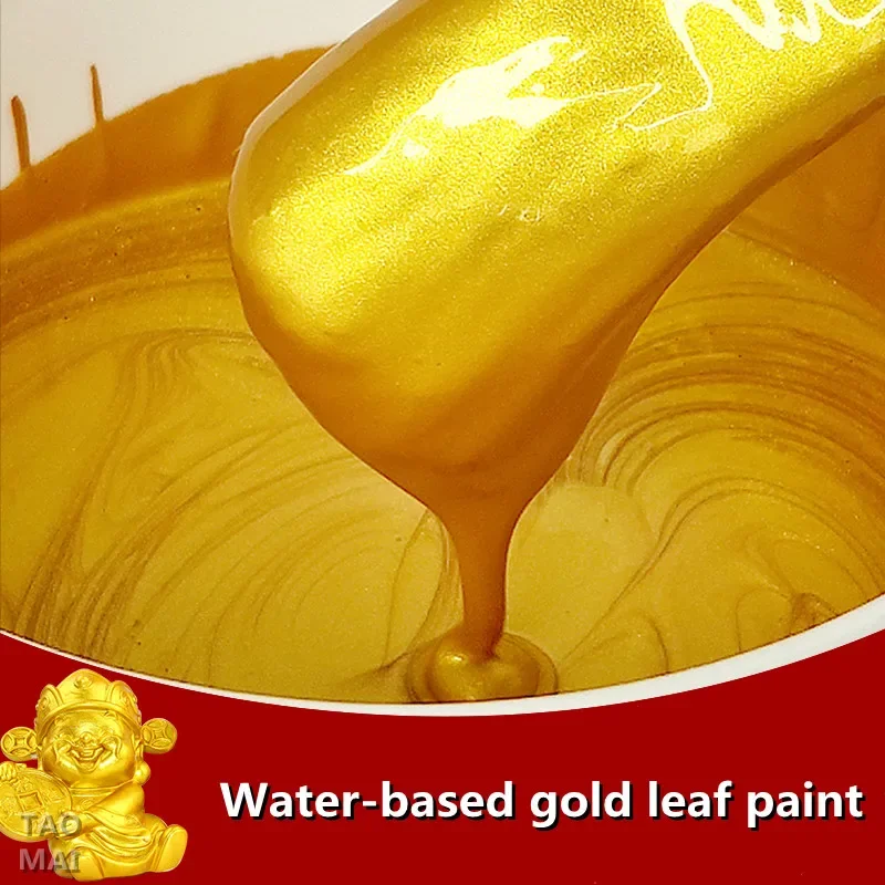 Peinture dorée à base d’eau effet feuille d’or – Image 2