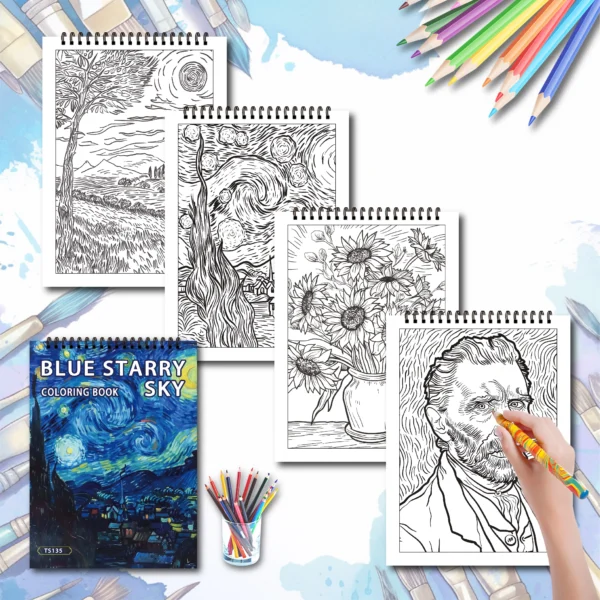 Lot de 3 carnets de coloriage anti-stress adultes