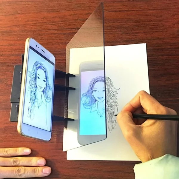 Planche à dessin par projection – Aide au dessin optique