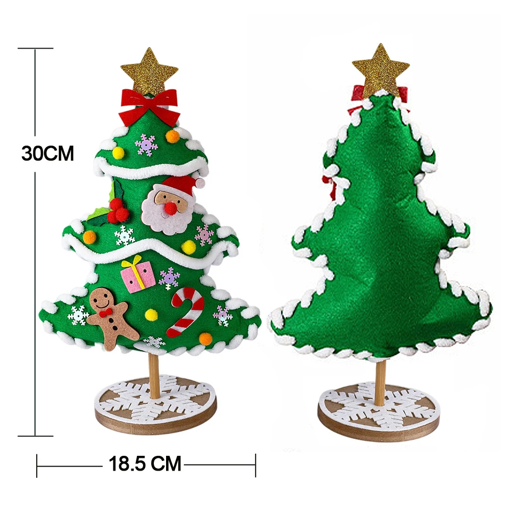 Kit sapin de Noël en feutrine à faire soi-même – Sapin de table décoratif DIY – Image 6