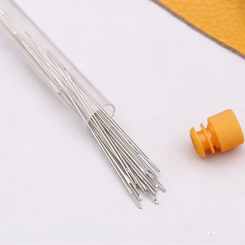 Kit de couture cuir complet – Fil ciré, alênes, aiguilles courbes & ciseaux pour maroquinerie et réparation – Image 4