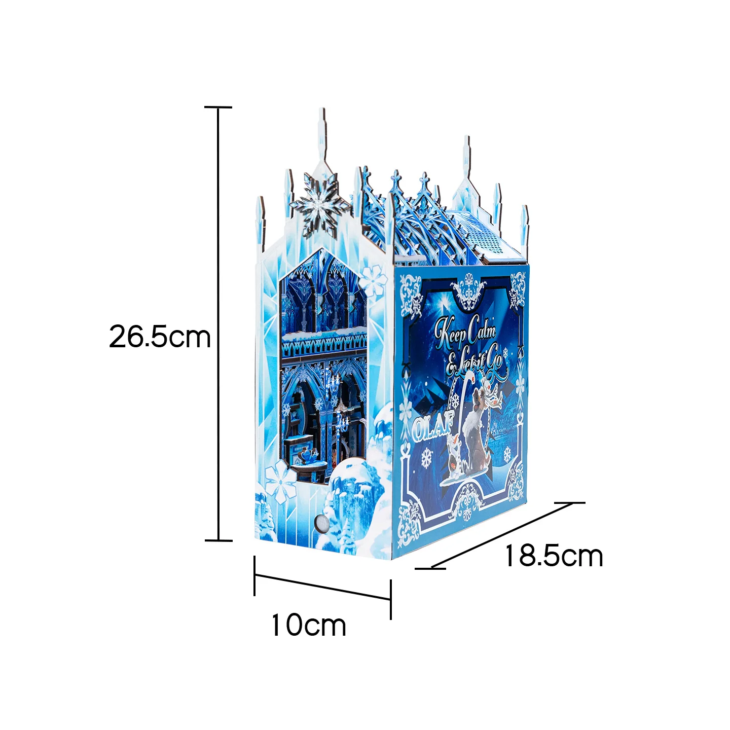 Puzzle 3D Disney Reine des Neiges serre-livres à assembler – Maquette décorative DIY – Image 6