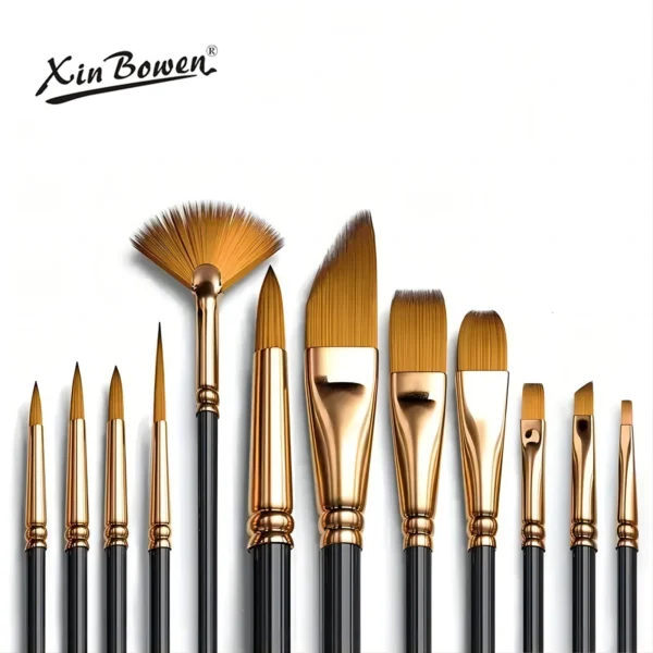 Set 12 pinceaux peinture