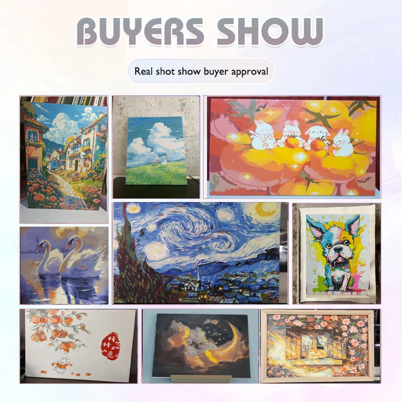 Peinture au numéro adulte – Scène élégante bord de mer, kit toile complet avec peintures & pinceaux – Image 6