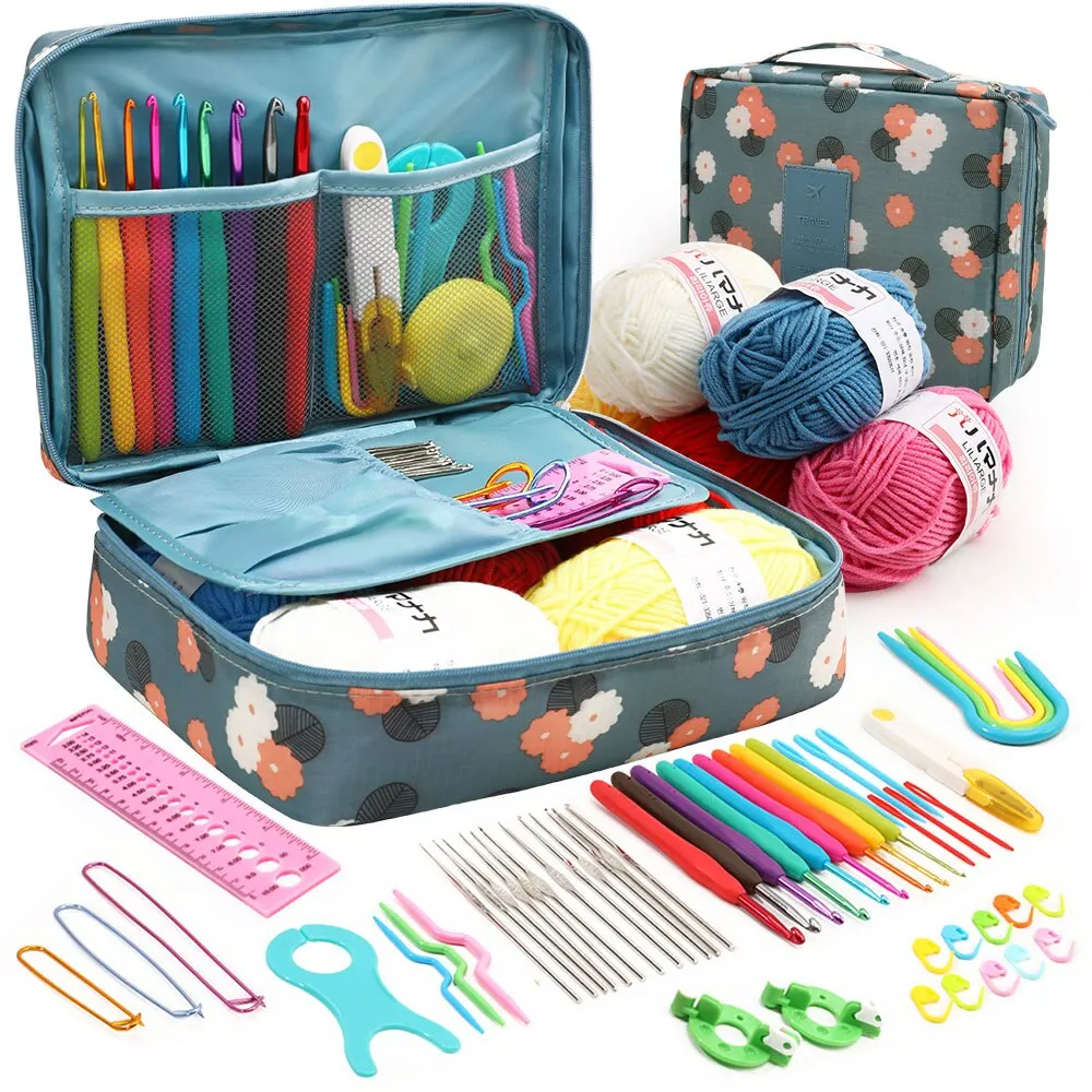 Kit crochet complet 53 pièces pour débutant – Crochets, accessoires & trousse de rangement – Image 5