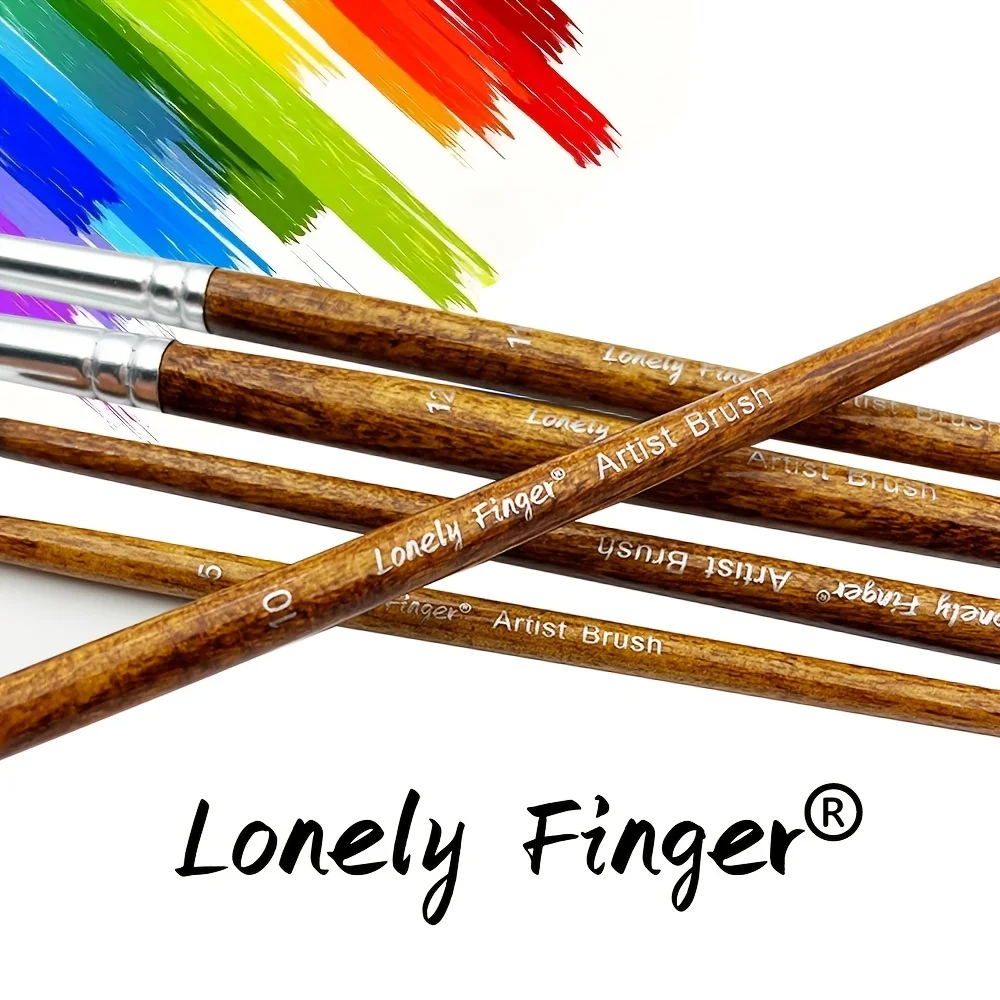Set de 12 pinceaux ronds – Poils nylon souple, tailles n°1 à 12 - Aquarelle, acrylique, huile & gouache – Image 4