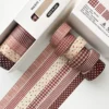 Set de 6 washi tapes à carreaux & pois – Masking tape vintage scrapbooking