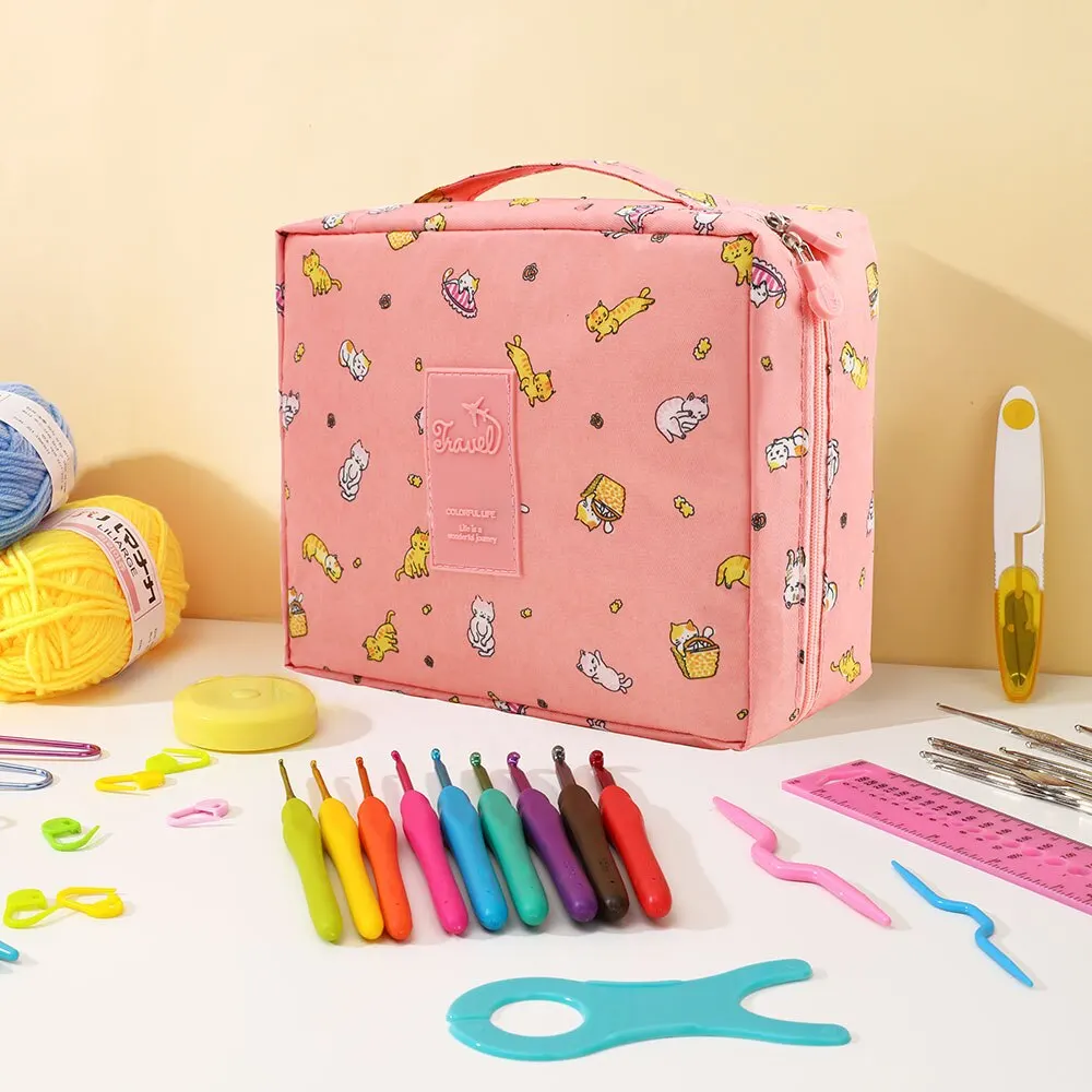 Kit crochet complet 53 pièces pour débutant – Crochets, accessoires & trousse de rangement – Image 6