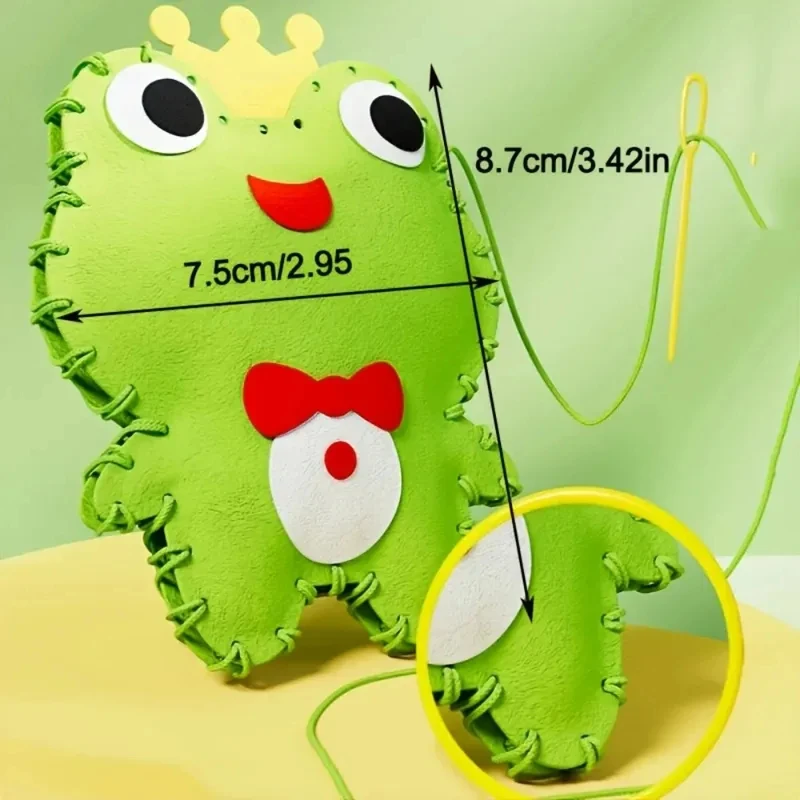 Kit de couture enfant 8 pièces – Peluches animaux en feutrine – Image 4