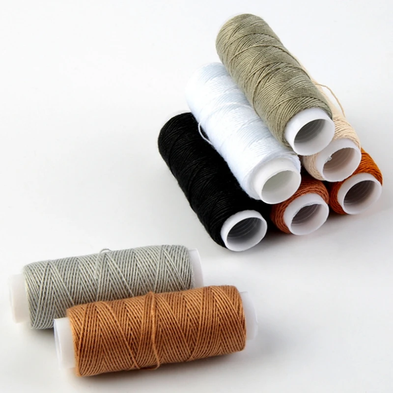 Kit de couture cuir complet – Fil ciré, alênes, aiguilles courbes & ciseaux pour maroquinerie et réparation – Image 2